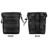 JETEDC MOLLE Dump Pouch, Military Pouch, Storage Belt Bag (Black)