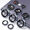 Camera Matel Ring For Samsung Galxy S24 Ultra S23 FE Plus S24+ S22 Ultra Back Lens Tempered Glass Cover Guard Rear Case Cap