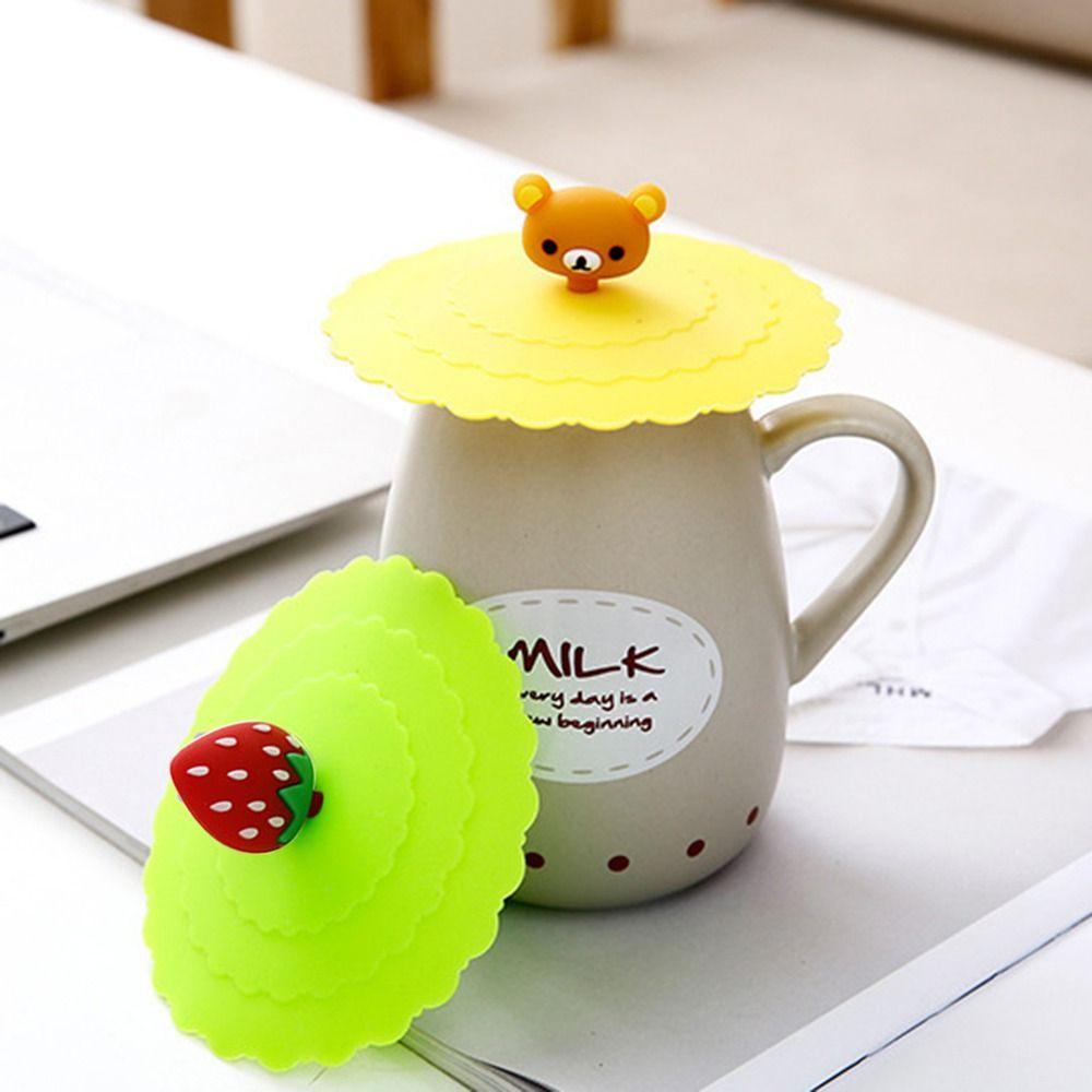 Sealed Heat-Resistant Cup Accessories Silicone Cup Cover Dustproof Tea Lids Leakproof Proof Lid Cup