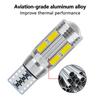 2 шт. T10 автомобильная W5W 5730 10SMD светодиодная лампа фонарь заднего хода лампа для чтения 12 В 6500 К авто клиновидная боковая подсветка номерного знака багажник лампы