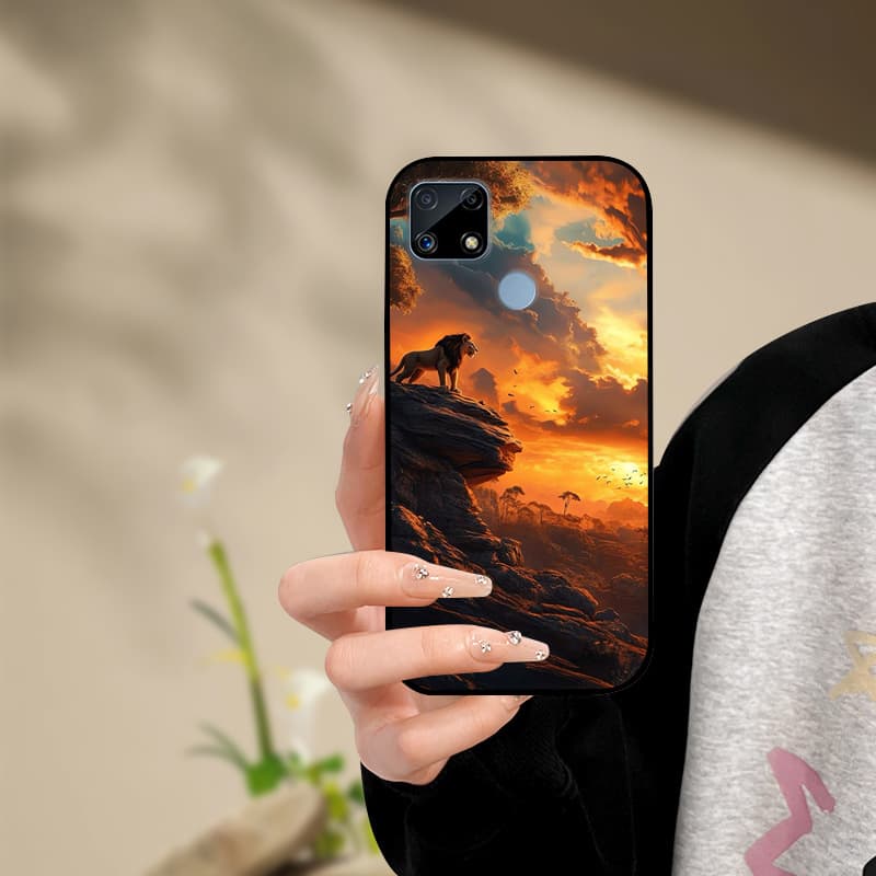 Silicone Phone Case For Realme C25s C25 Cover Painted Soft For Realme C25 C25S C21 C21Y C25Y Phone Case RealmeC25s C 25 s Funda