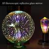 Novelty 3D Fireworks Effect Vintage Edison Lamp E27 110V-220V Holiday Decoration Lights A60 ST64 G80 G95 G125 Christmas Party Home Decor