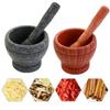 Mixing Grinding Crusher Bowl Garlic Herb Spice Garlic Press Manual Grinder Kitchen Cooking Tools