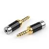 Earphone Plug Balanced Adapter 4.4mm 5 Pole Male 5 Poles Stereo Jack Carbon Fiber Audio Jack