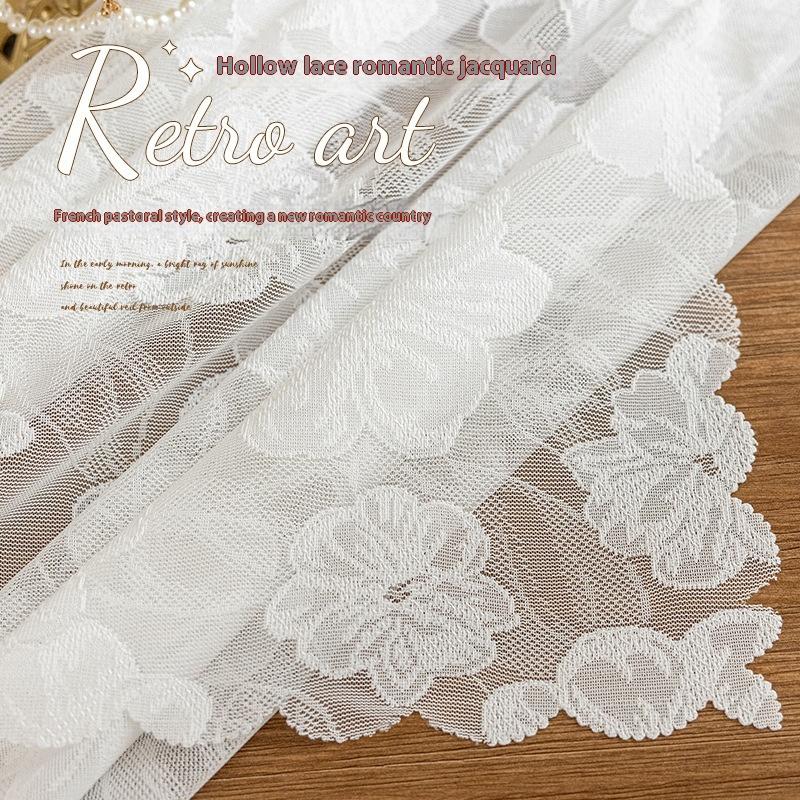 Кружевная скатерть, журнальный столик, изысканное чувство, легкая роскошь, атмосфера студии, покрытие стола, скатерть для прилавка, продажа аксессуаров