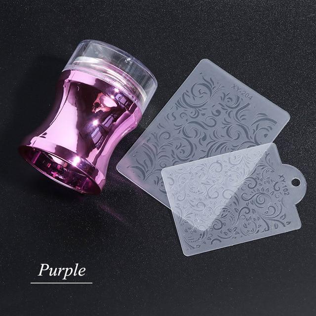 3 шт/набор силиконовых маникюрных штампов