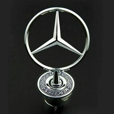 Значок на капот автомобиля Передний хромированный логотип Маркировка капота для Mercedes Benz AMG W204 W205 W203 W201 W212 W213 W211 W220 W222 W223 W124