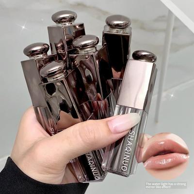 6-цветный блеск для губ Water Light, увлажняющий и с гладкой текстурой, стойкая помада-глазурь, легко наносится