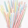 Одноразовые соломинки Разноцветные гнущиеся соломинки для питья Пищевой пластик Соломинки для горячих и холодных напитков Свадебные принадлежности для вечеринок