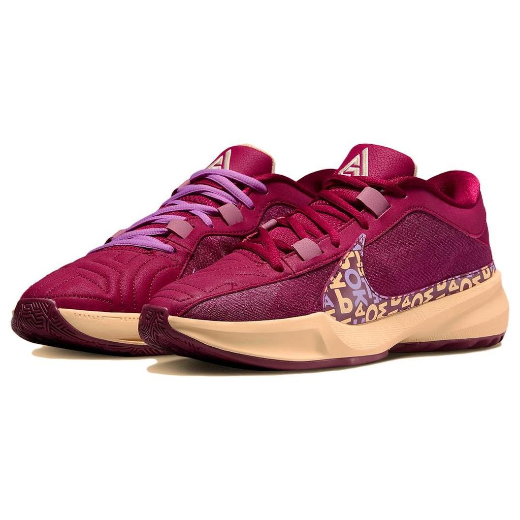 Nike Zoom Freak 5 Alphabet Bros Мужские кроссовки Red Noble-Red Ice-Peach DX4985-600
