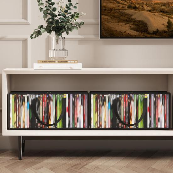 Сумка для хранения книг с ручкой, застежка-молния, большая вместимость, прозрачная