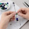 Coffee Spoon with Long Handle Beadable Handle, DIY Beaded Ice Customized Spoons Cream Dessert Spoon, Stainless Steel Teaspoon, Kitchen Flatware