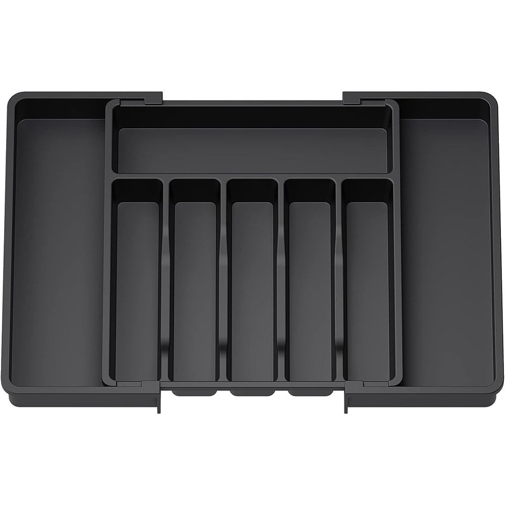Storage Box Expandable Utensil Tray Plastic Kitchen Drawer Organizer Kitchen Gadgets