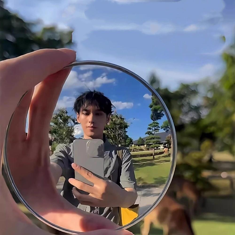 Round Convex Mirror Wide-angle Lens Zoom-In Mirrors Unique Travel Reflective Mirror Vlogging