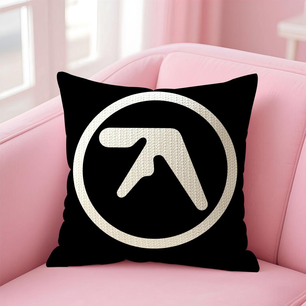 Aphex Twin Richard D James Наволочка из натурального льна Двусторонняя печать Декоративная наволочка для дивана Домашний декор Подарок