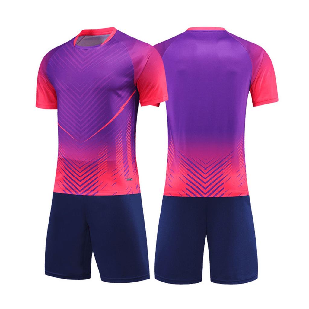 Спортивный костюм для взрослых и детей, шорты с короткими рукавами, спортивный тренировочный костюм