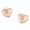 Серьги Vendome K10 Розовое золото Открытое сердце GAAA0003 PG [Официальный] [VA Aoyama]