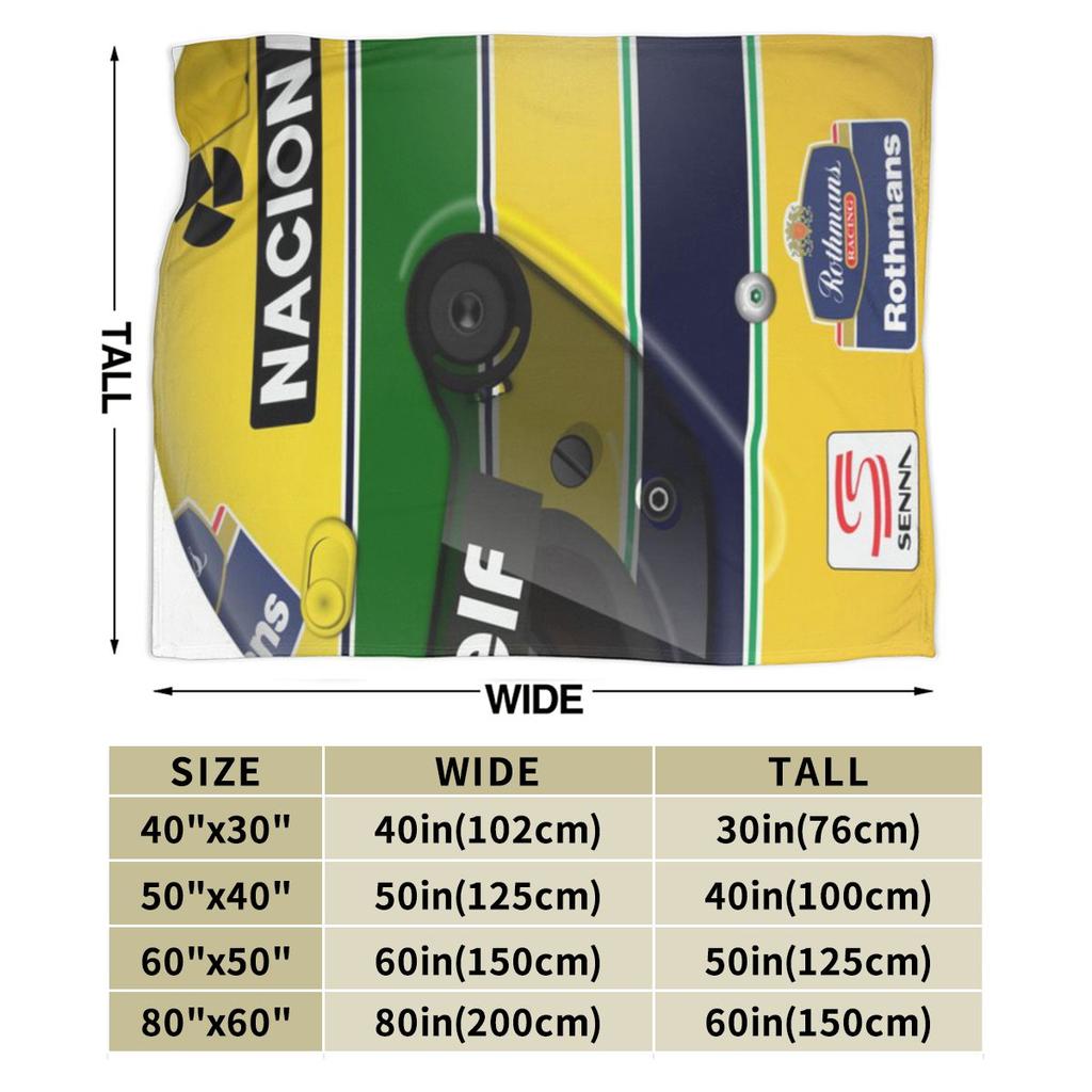 Ayrton Senna 1991 Helmet Personalized Comfortable Party An UltraSoft Micro Fleece Blanket