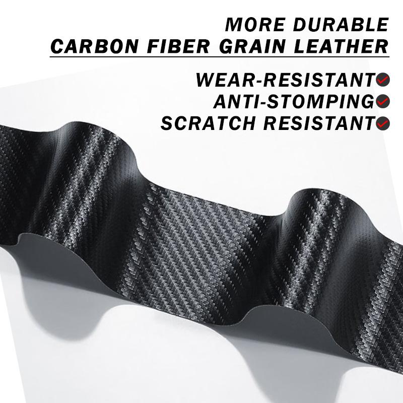 BBAE3 Carbon Fiber Car Door Sill Threshold Anti Scratch Protector Sticker For Ford Fiesta Focus 2 3 MK2 MK3 Ranger Mondeo Fusion Kuga