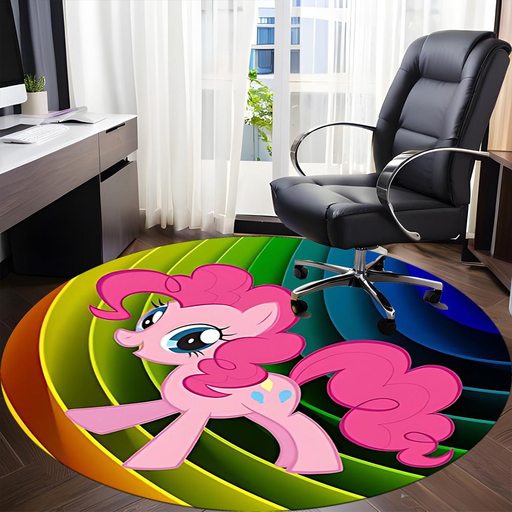 Круглый ковер My Little Pony для офиса, под офисные стулья, спальни, гостиной, домашний декор a0908177