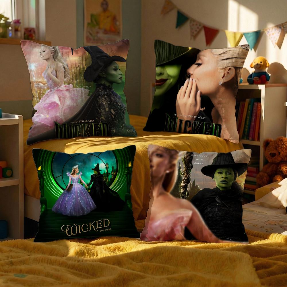 Movie Wicked Part One Cushion Cover Decorative Cushions Covers Cover Sofa x Pillow Piece x x Pillowcase