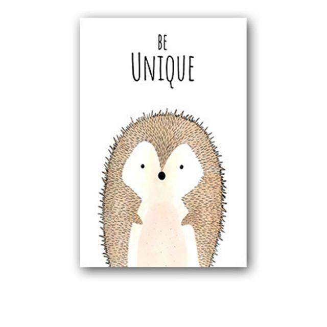 Симпатичные мультяшные животные, холст, картина, украшение, детская комната, детский сад, настенные художественные фотографии, современные популярные украшения для дома