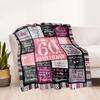 1pc Happy 60th Birthday Celebration blanket Soft and Warm for Sofa Office Camping Travel Livingroom Great Gift for Friends and Family Comfortable