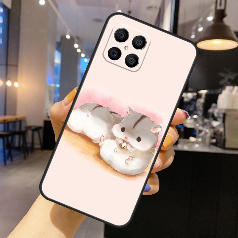 Hamster Art Silicone Case For Huawei P40 P30 P20 Lite P50 Nova 9 5T Honor 50 Pro X9 X7 X8 Back Cover