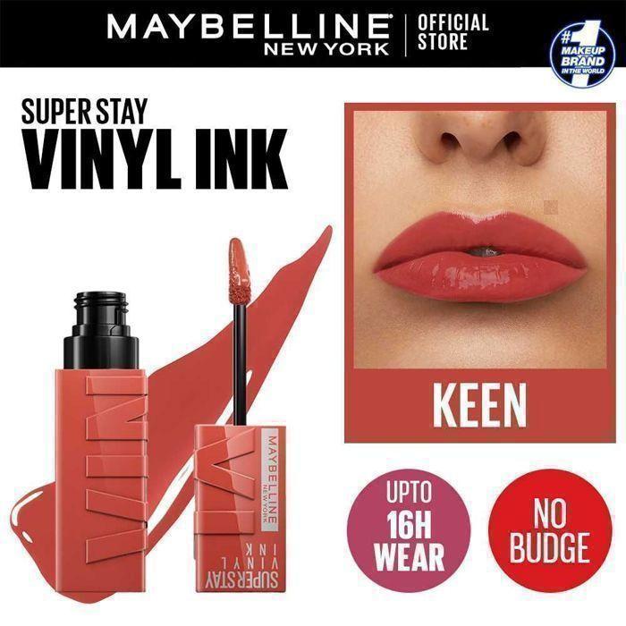 Rouge à lèvres - MAYBELLINE - SuperStay Vinyl Ink - 125 Keen - Longue tenue - Waterproof