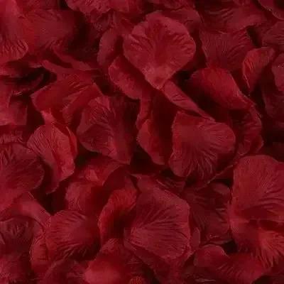 6000/500PCS Artificial Fake Red Rose Petals Simulation Silk Roses Flower Petal for Valentine's Day Wedding Party Decor Wholesale