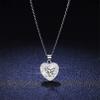 Heart Shape 1ct Moissanite S925 Sterling Silver Sparkling Charming Personalized Pendant Necklace Women's Brand Jewelry