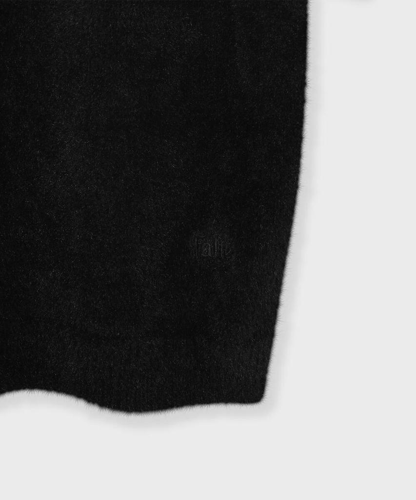 FALLETT Hairy Knit Warmer Set Black