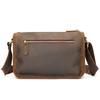 Мужская сумка через плечо Crazy Horse Leather Crossbody Premium Sense Business Duty Retro Messenger Leather Bag