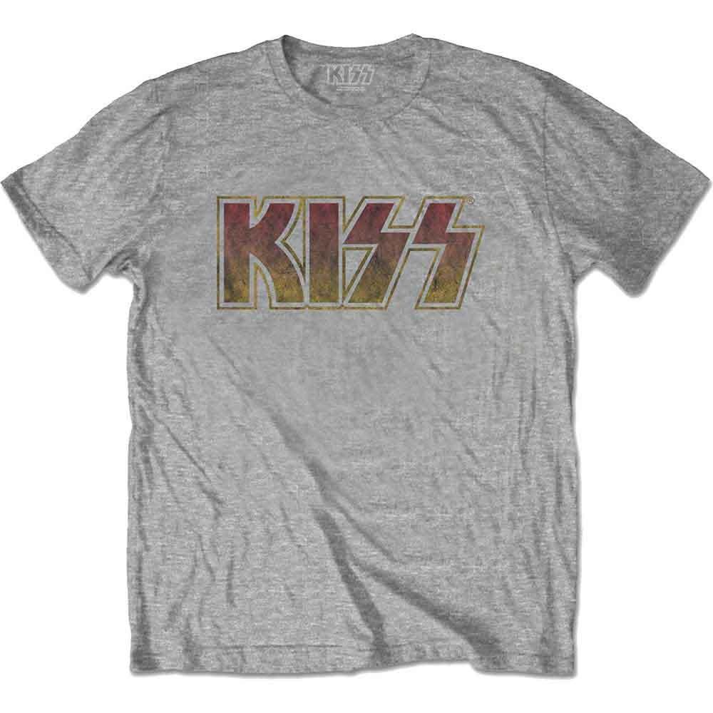 Kiss - Классическая винтажная футболка с логотипом (Футболка)