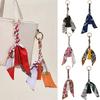 Женские сплавные плетеные из полиэстера подарочные сумки-подвески креативные брелоки держатели украшение шелковая лента брелок личность 9 цветов