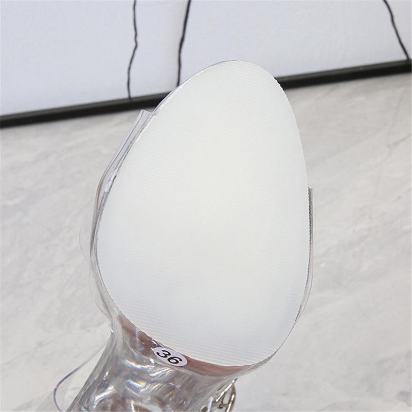 Женские босоножки на каблуке 11 см и платформе 1 см. Женские босоножки на прозрачном каблуке с ремешками и нескользящими ремешками. Прозрачная летняя обувь.