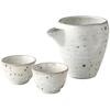 Sake X X Celadon with Powdered Mino Made In Japan Ale-net Set, W15.2 D10.5 H6.9cm, Finish, Ware,