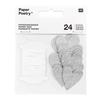 Hang Tags - RICO DESIGN - Silver Hearts - 24 Pieces - Mixed - Grey