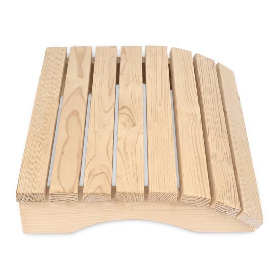 Wooden Sauna Headrest Sauna Backrest Hollow Smooth Wooden Back Bolster Anti-slip Professional Sauna Bathing Supplies Steam Room Accessories