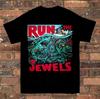 Коллекция Футболка с коротким рукавом Run The Jewels Band Черная Все размеры Топы футболки Мужская Женская