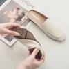 newBaotou Half Slippers Women 2025 New Fashion Flat Soft Leather Slip-on Lazy Soft Sole Flat Shoes Zapatos Mujer Women Shoes