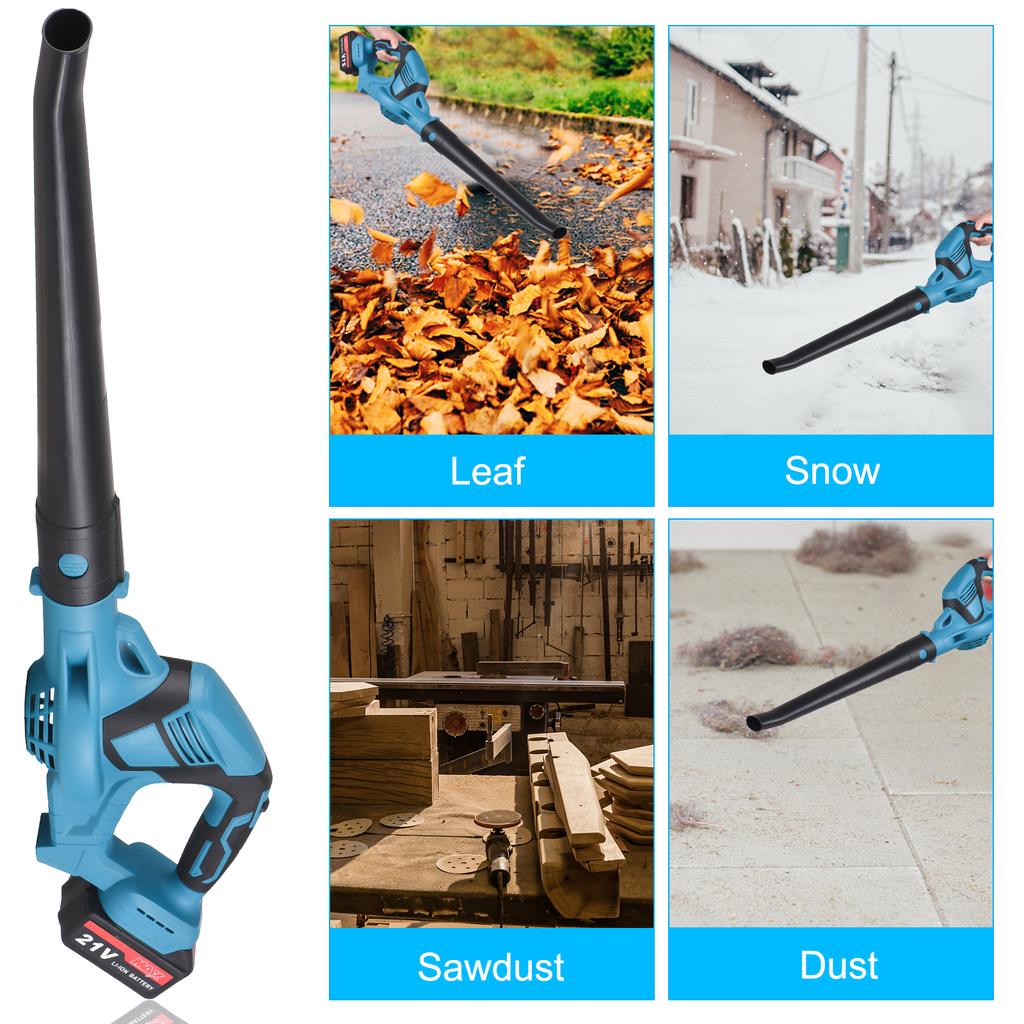 Cordless Leaf Blower 21V Battery Powered Leaf Blower for Lawn Care with Fast Charger 81.19CFM