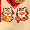 Chinese Year of Snake Door Stickers Paper Material Decorative Spring Festival Decoration