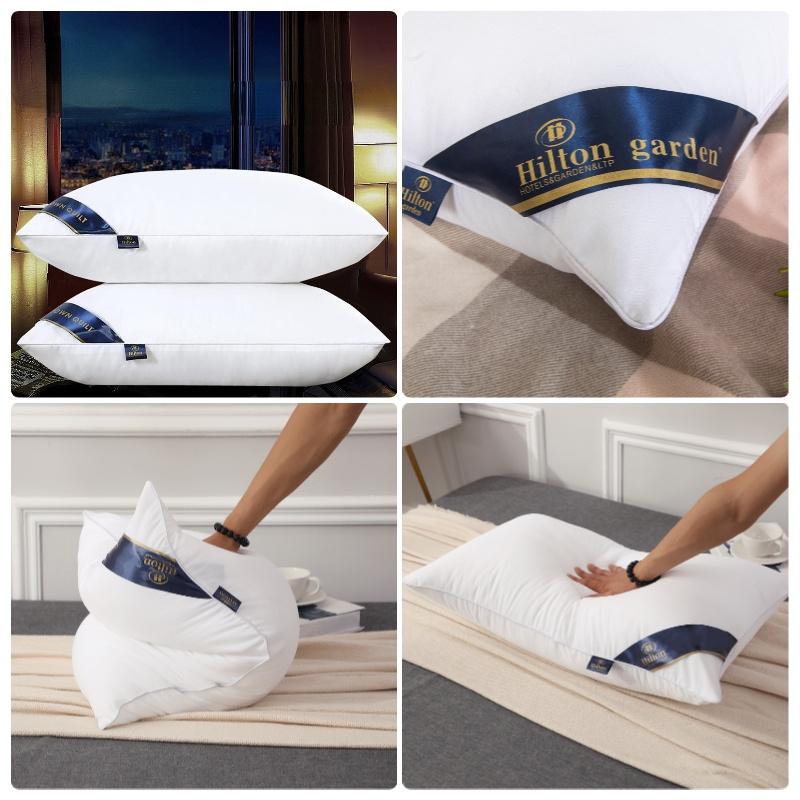 Подушка Hilton Hotel Высокая и Низкая Регулируемая Подушка для Поддержки Шеи для Одиночного Использования