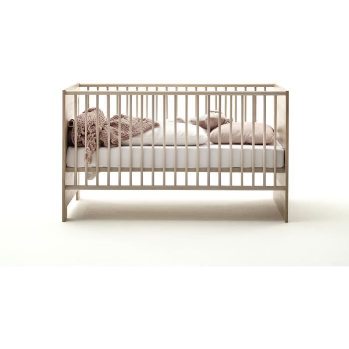 Chambre bébé Duo : Lit 70 x 140 cm + Commode à langer AHOI - Chêne - TREND TEAM