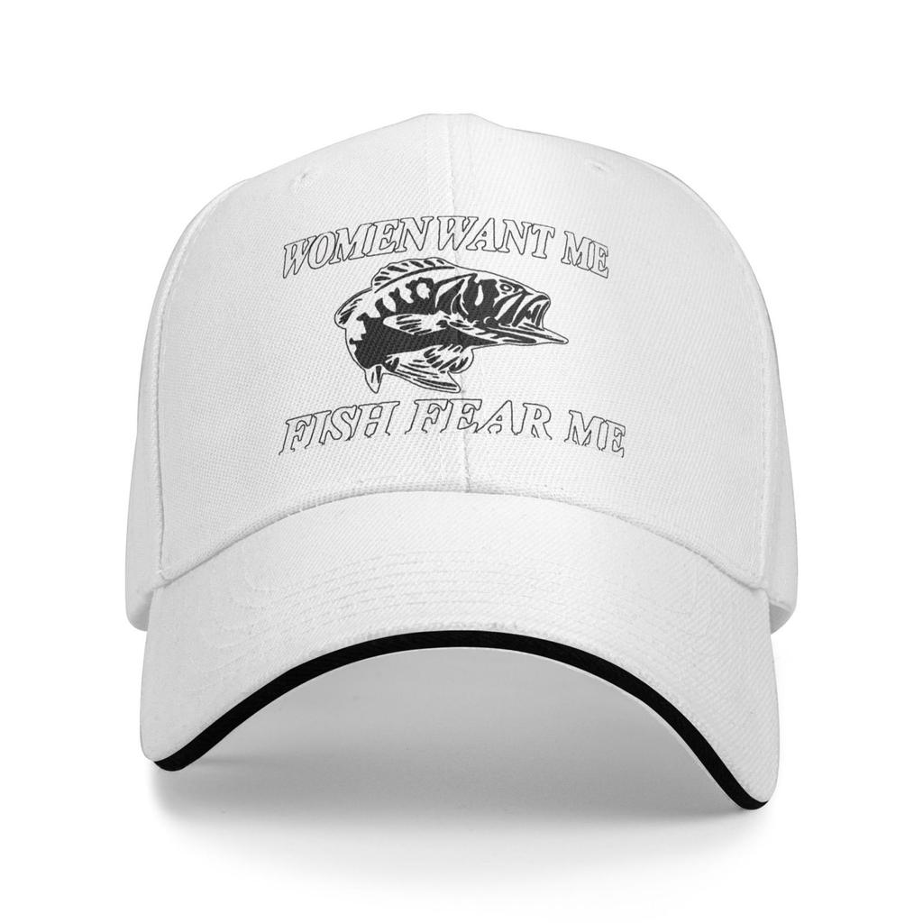 Женская бейсболка Want Me Fish Fear Me Washed, кепка Trucker Hat для взрослых, унисекс, регулируемая, для папы, летняя, дышащая, эластичная
