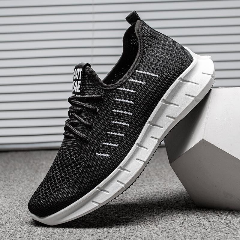 Спортивная обувь Модные дышащие кроссовки для бега на открытом воздухе Повседневные кроссовки с мягкой подошвой Низкие мужские туфли из хлопчатобумажной ткани