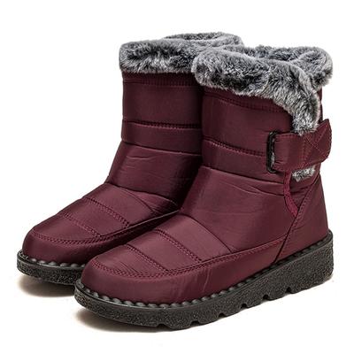 Женские сапоги Новые зимние сапоги для женщин Зимняя обувь на низком каблуке Меховые сапоги Mujer Зимние сапоги до середины икры Женская элегантная обувь Женская