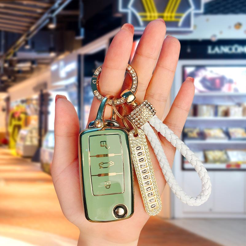 Volkswagen Key Shell for Sagitar, Bora, Lavida, Tiguan, Passat, Lamando, Golf, Polo, T-Roc, and New CC Models