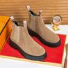 Fashion Men Business Chelsea Boots High-end Ankle Boots for Outdoor Adventure Training Europe America British Social Boots Size 38-46